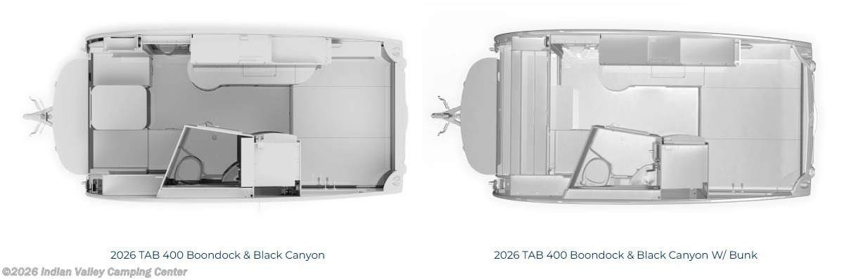Floorplan of 2026 NuCamp TAB 400 Boondock HB