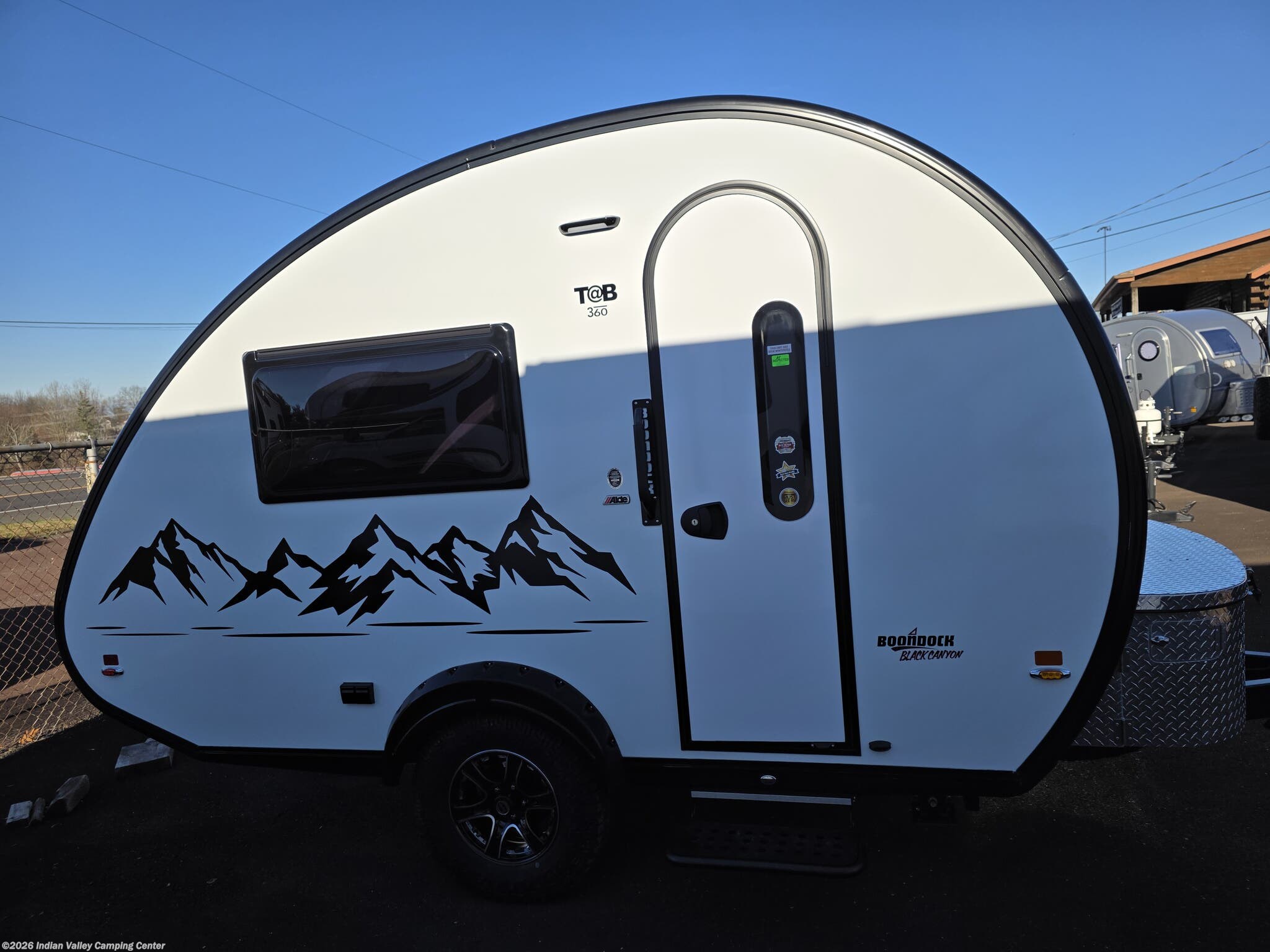 2026 NuCamp TAB 360 Black Canyon - New Travel Trailer For Sale by Indian Valley Camping Center in Souderton, Pennsylvania features Solar Panel, Heat Pump, TV, External Shower, Refrigerator