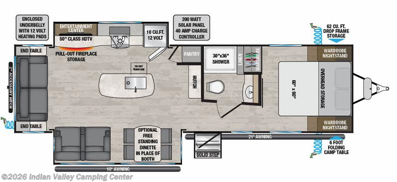 Floorplan of 2024 Alliance RV Delta 294RK