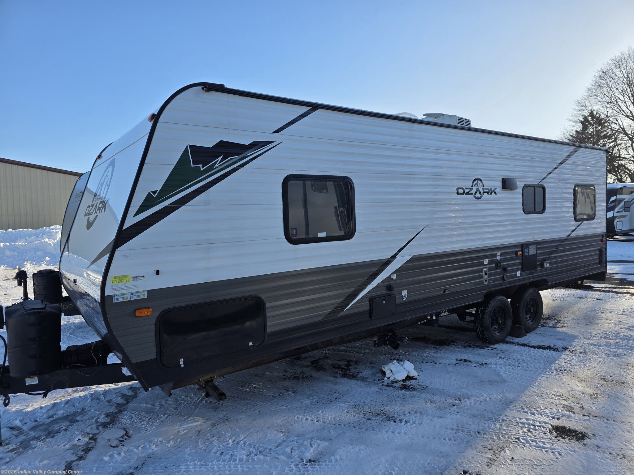 2022 Forest River Ozark 2500TH - Used Toy Hauler For Sale by Indian Valley Camping Center in Souderton, Pennsylvania features Air Conditioning, External Shower, TV Antenna, Leveling Jacks, TV