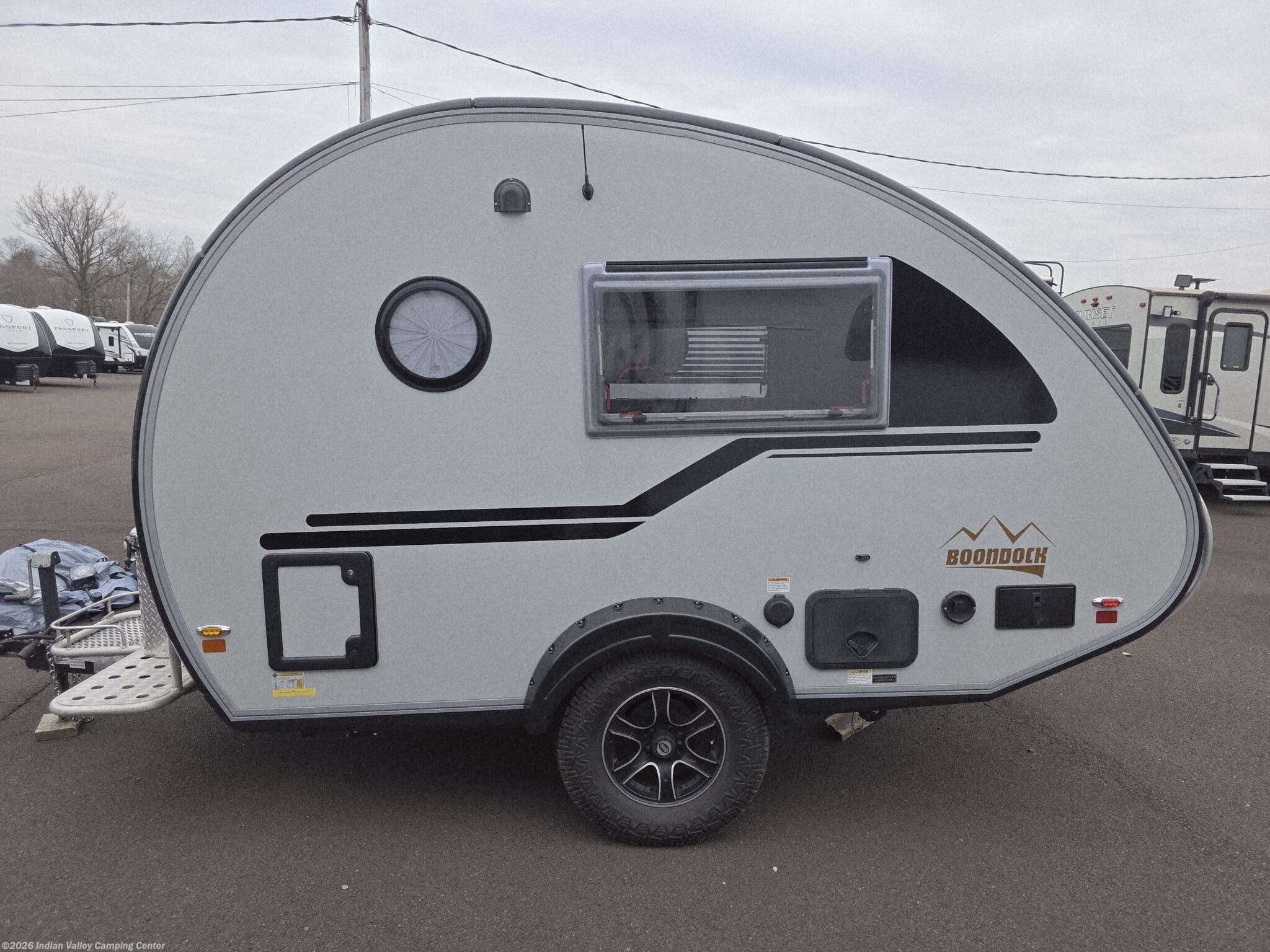2021 NuCamp TAB 320 Boondock - Used Travel Trailer For Sale by Indian Valley Camping Center in Souderton, Pennsylvania features Toilet, Stove, External Shower, Converter, Refrigerator