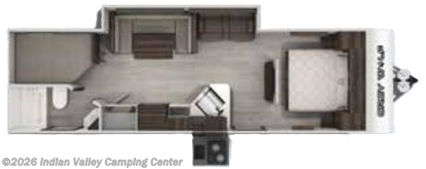 Floorplan of 2020 Forest River Cherokee Grey Wolf 26DBH