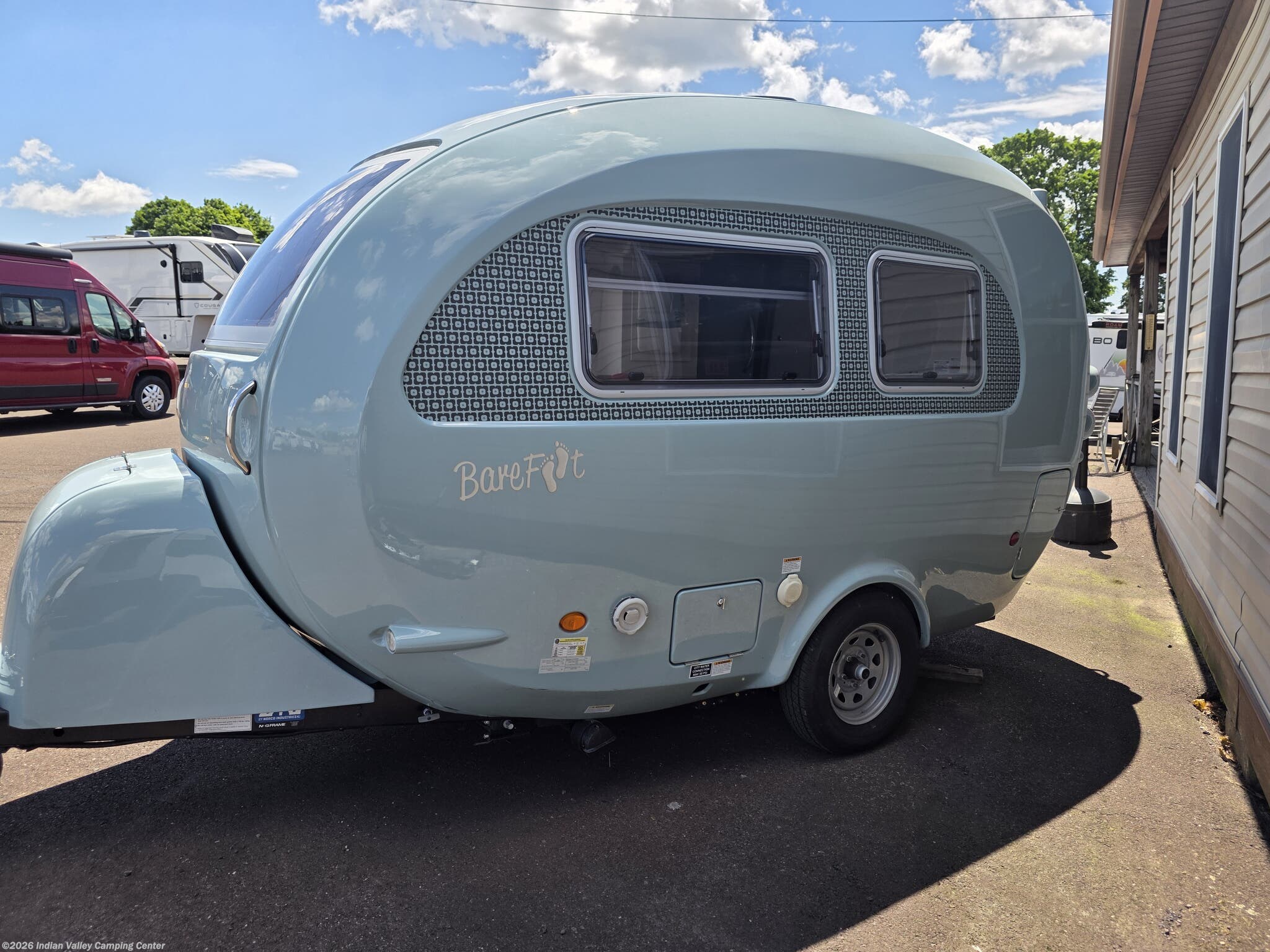 2024 NuCamp Barefoot Base - Used Teardrop Trailer For Sale by Indian Valley Camping Center in Souderton, Pennsylvania features Converter, Toilet, Air Conditioning, Refrigerator, Stove