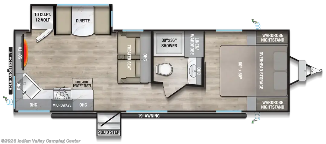 Floorplan of 2027 Alliance RV Delta RE250