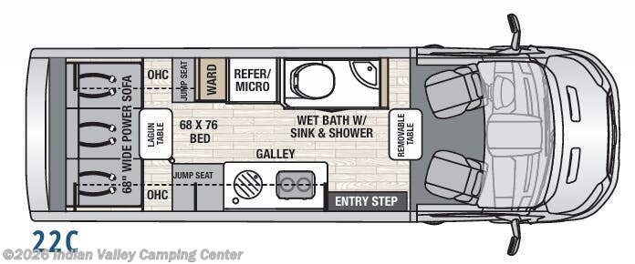 Floorplan of 2021 Coachmen Beyond 22C RWD