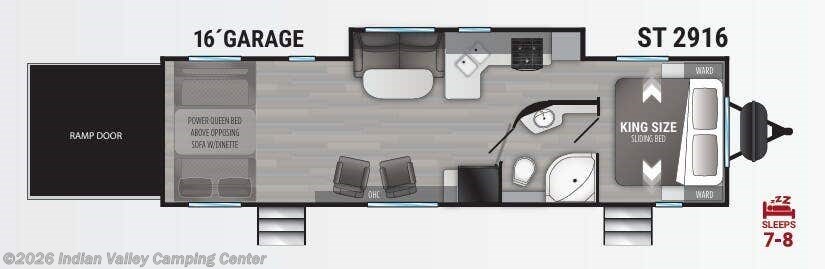 Floorplan of 2021 Cruiser RV Stryker ST 2916