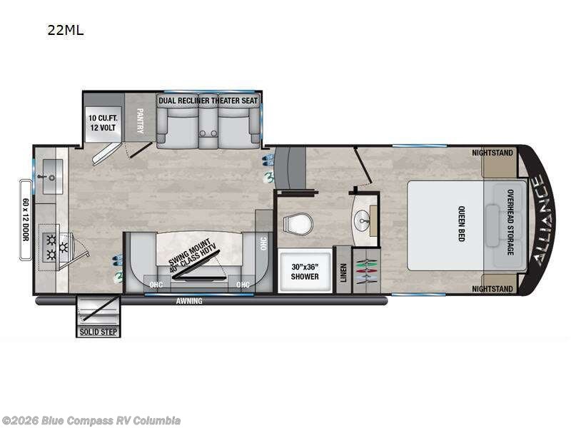 2023 Alliance RV Avenue All-Access 22ML - Used Fifth Wheel For Sale by Blue Compass RV Columbia in Lexington, South Carolina features Slideout