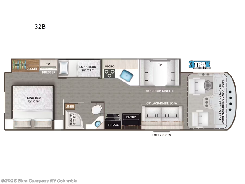 2026 Thor Motor Coach Resonate 32B - New Class A For Sale by Blue Compass RV Columbia in Lexington, South Carolina features Slideout