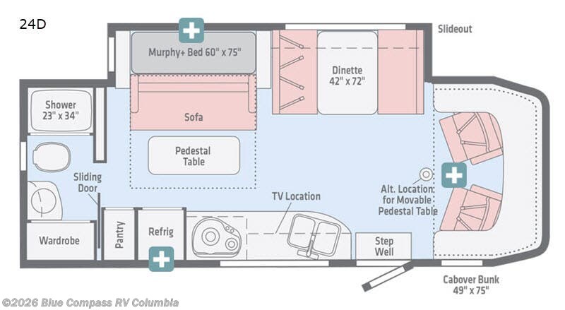 2017 Winnebago Navion 24D - Used Class C For Sale by Blue Compass RV Columbia in Lexington, South Carolina features Slideout