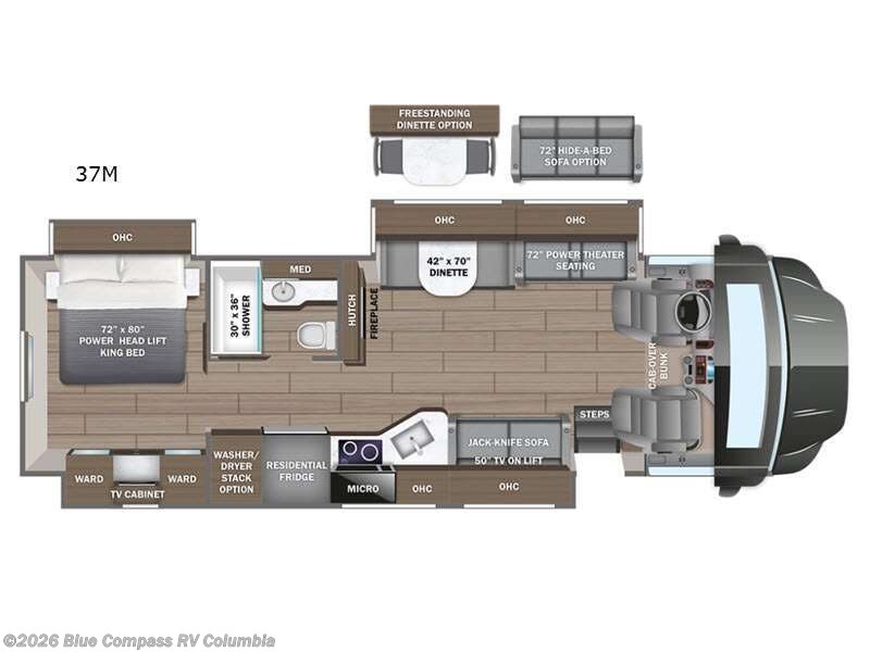 2026 Entegra Coach Accolade XL 37M - New Super C For Sale by Blue Compass RV Columbia in Lexington, South Carolina features Slideout