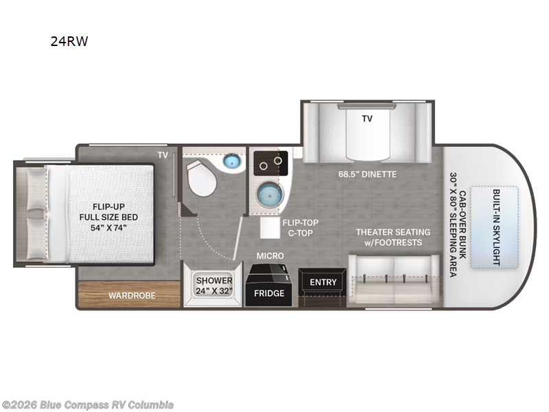 2023 Thor Motor Coach Delano Sprinter 24RW - Used Class C For Sale by Blue Compass RV Columbia in Lexington, South Carolina features Slideout