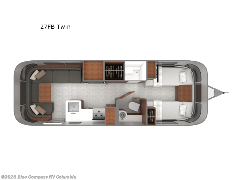 2026 Airstream Globetrotter 27FB Twin - New Travel Trailer For Sale by Blue Compass RV Columbia in Lexington, South Carolina