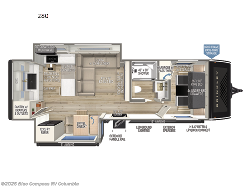2027 Brinkley RV Model I 280 - New Travel Trailer For Sale by Blue Compass RV Columbia in Lexington, South Carolina features Slideout