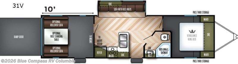 2019 Forest River Rogue 31V - Used Travel Trailer For Sale by Blue Compass RV Columbia in Lexington, South Carolina features Slideout