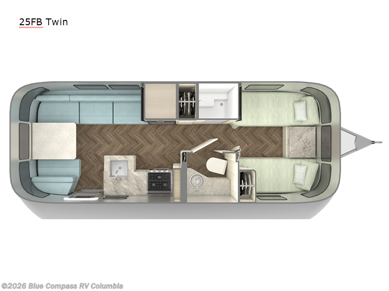 2022 Airstream International 25FB Twin - Used Travel Trailer For Sale by Blue Compass RV Columbia in Lexington, South Carolina