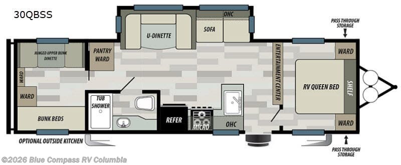 2021 Forest River Salem Cruise Lite 30KQBSS - Used Travel Trailer For Sale by Blue Compass RV Columbia in Lexington, South Carolina features Slideout