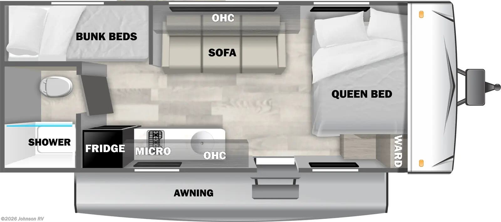 2026 Forest River EVO Select Northwest 176BHLE - New Travel Trailer For Sale by Johnson RV in Sandy, Oregon
