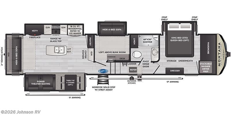 2022 Keystone Montana High Country 385BR - Used Fifth Wheel For Sale by Johnson RV in Sandy, Oregon