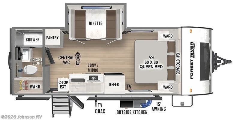 2025 Forest River Surveyor Legend 19RBLE - Used Travel Trailer For Sale by Johnson RV in Sandy, Oregon