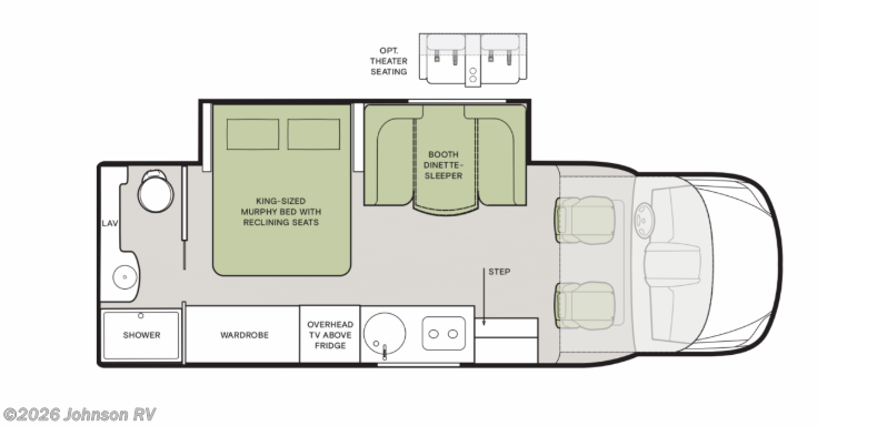 2026 TIFFIN WAYFARER 25RW Floorplan