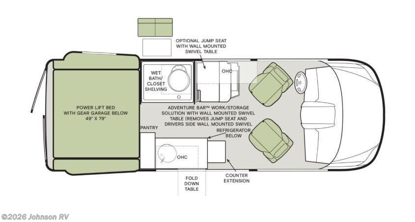 2026 TIFFIN GH1 GH1 Floorplan