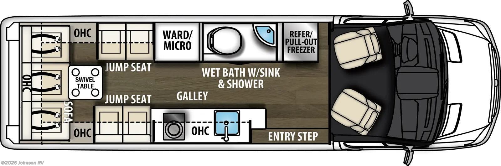 2026 COACHMEN GALLERIA 24FL AWD Floorplan