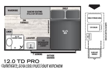 2024 COACHMEN CLIPPER 12.0 PRO Floorplan