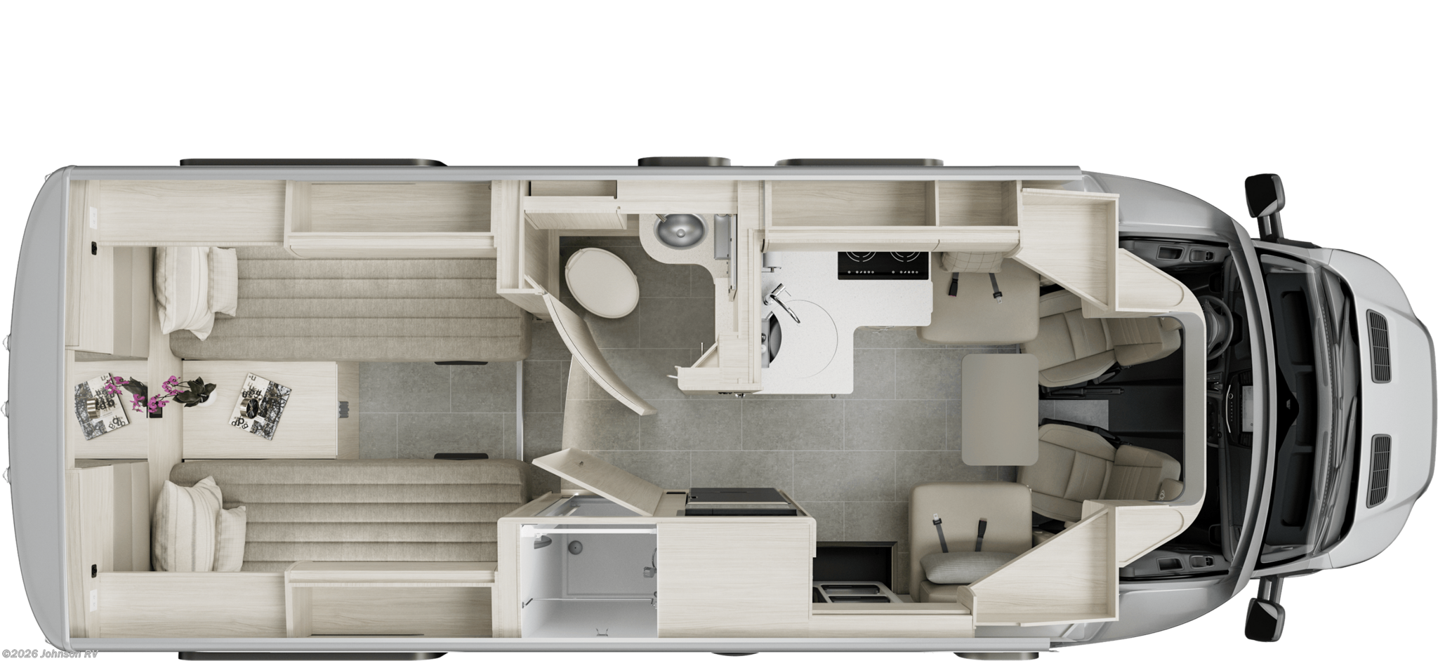 2025 LEISURE TRAVEL WONDER 24RTB Floorplan