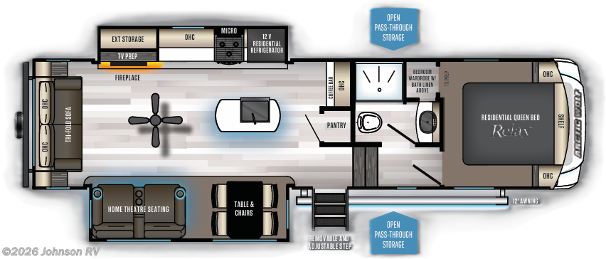 2020 Forest River Cherokee Arctic Wolf 291RL Floorplan