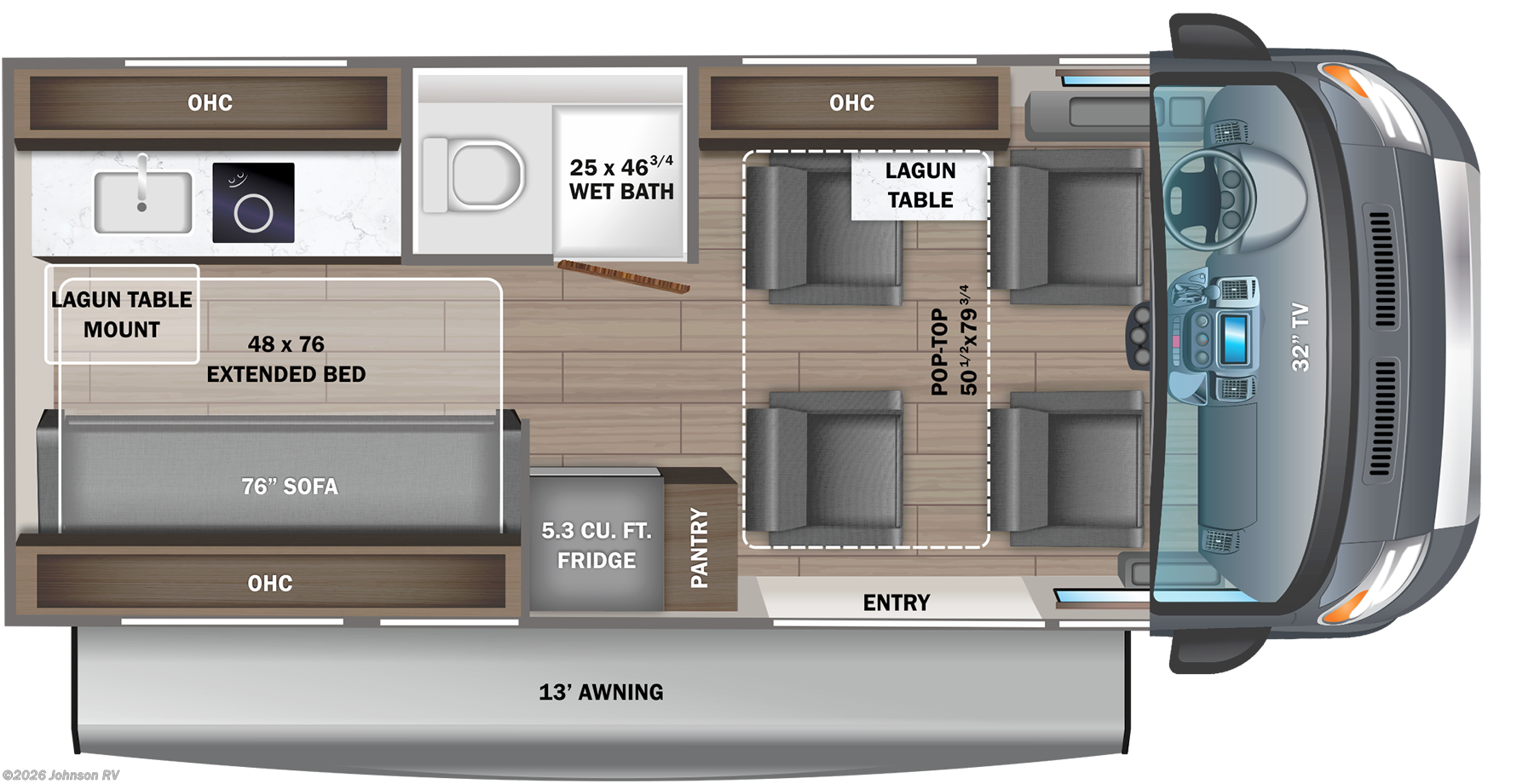 2023 JAYCO SWIFT 20D Floorplan