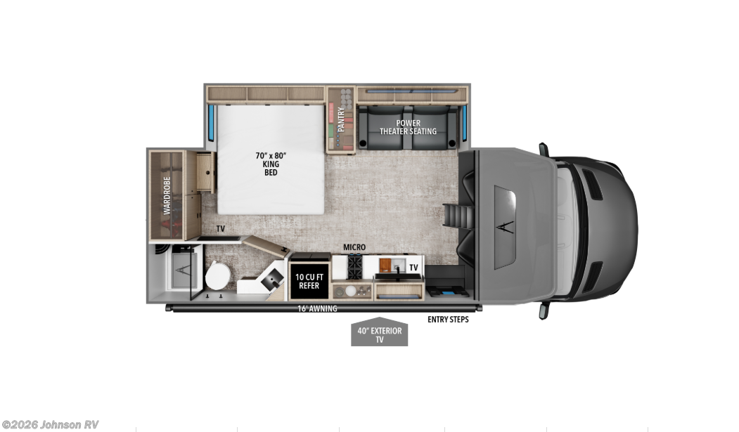 2026 GRAND DESIGN Lineage Series M 25FW Floorplan