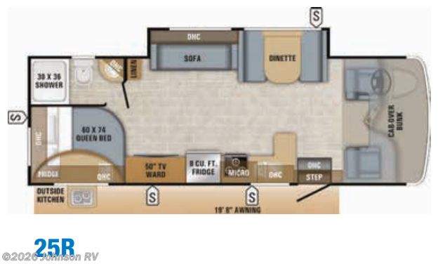 2019 JAYCO ODYSSEY 25R Floorplan