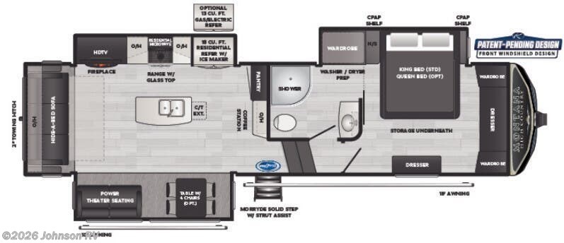 2022 KEYSTONE Montana High Country 295RL Floorplan