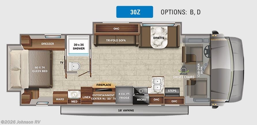 2022 JAYCO Greyhawk 30Z Floorplan