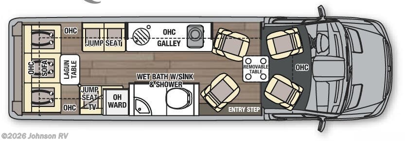 2021 COACHMEN Galleria 24Q Floorplan