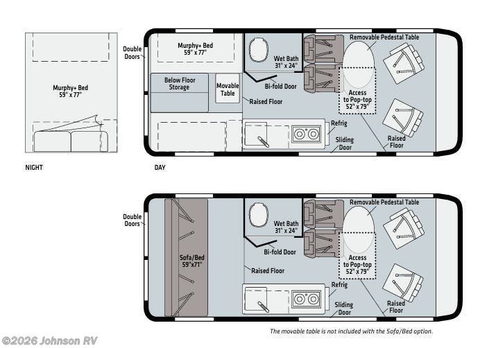 2021 WINNEBAGO Solis 59P Floorplan