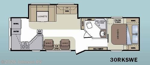 2011 KEYSTONE Cougar Half-Ton 30RKS Floorplan
