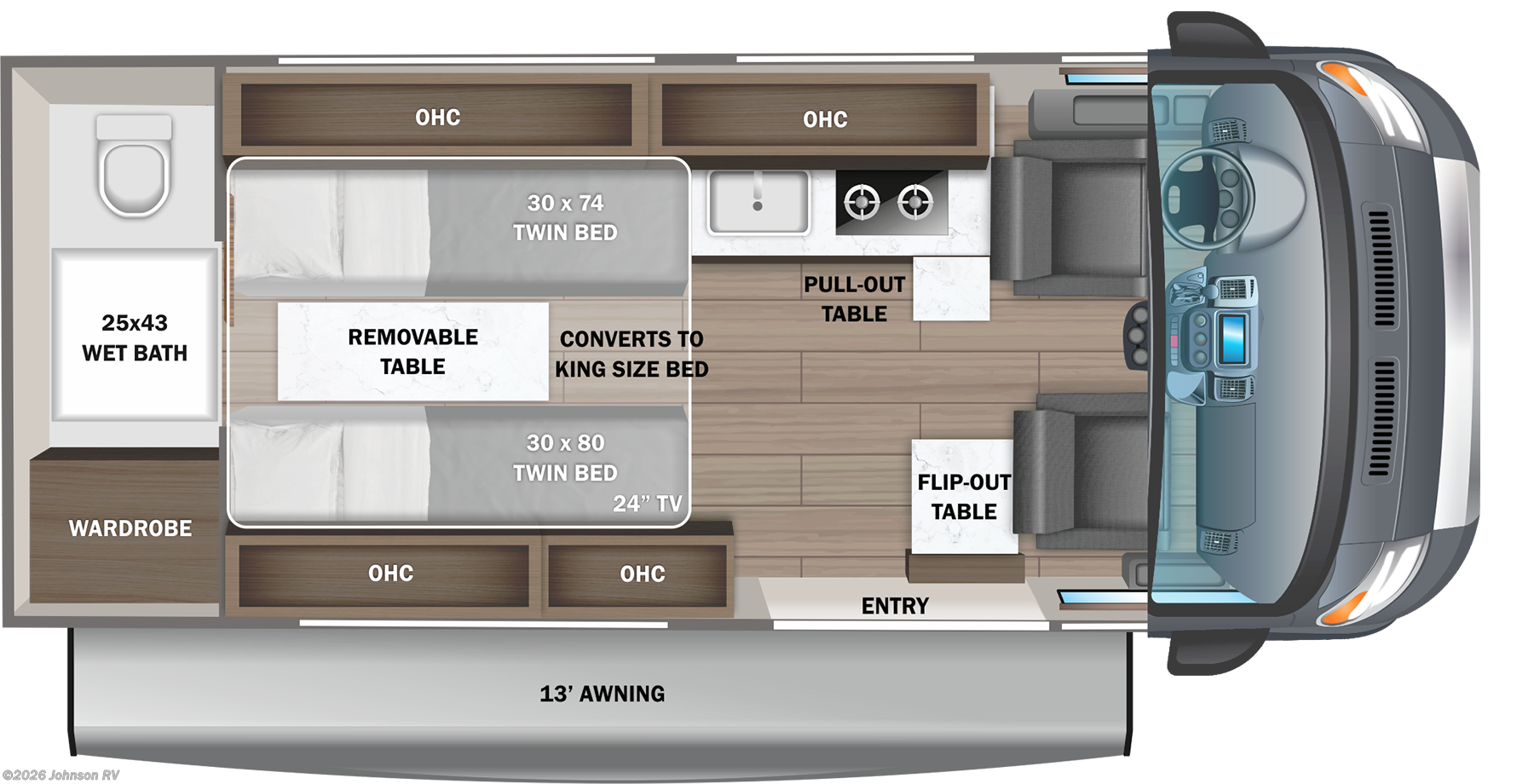 2023 JAYCO Swift 20T Floorplan