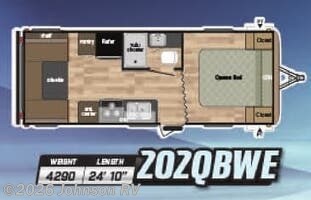 2018 KEYSTONE Springdale 202QBWE Floorplan