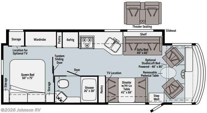 2021 WINNEBAGO Vista 29V Floorplan