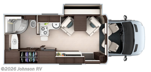 2017 LEISURE TRAVEL Unity 24MB Floorplan