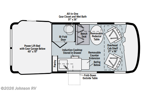 2021 WINNEBAGO Revel 44E Floorplan