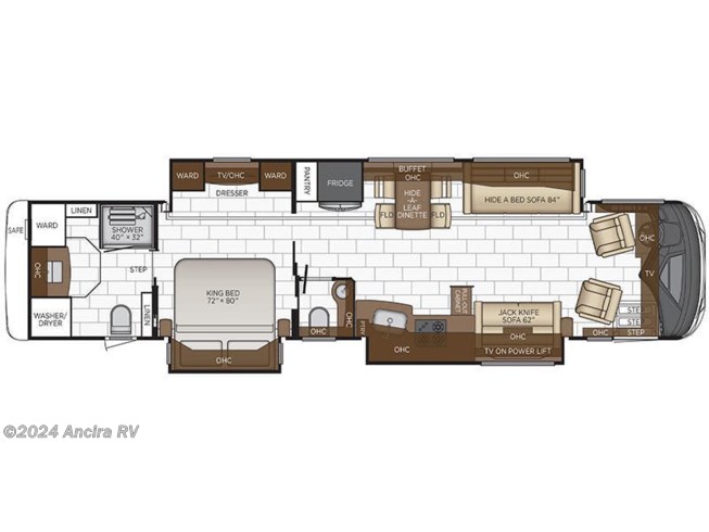 2022 Newmar Mountain Aire 4118 floorplan image