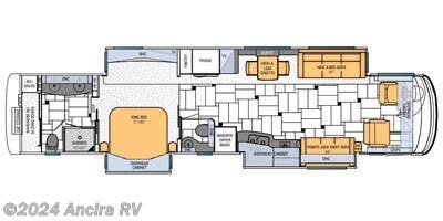 2013 Newmar King Aire 4584 floorplan image