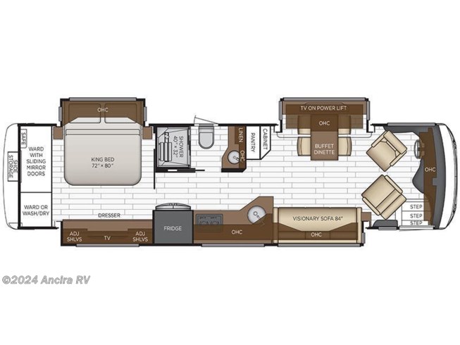 2022 Newmar New Aire 3545 floorplan image