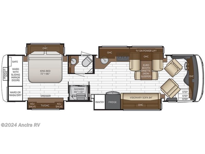 2022 Newmar New Aire 3541 floorplan image