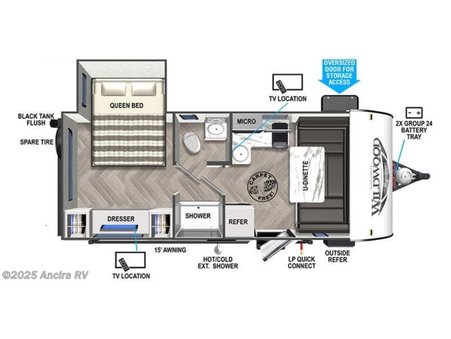 2022 Forest River Wildwood FSX 169RSK