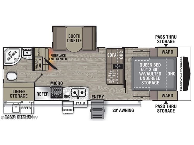 2023 Coachmen Freedom Express Ultra Lite 252RBS