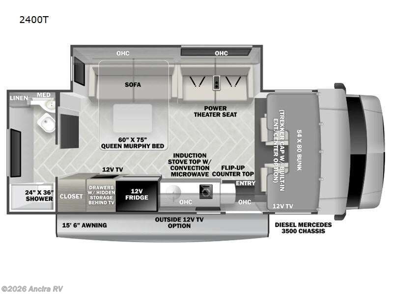2025 Forest River Sunseeker MBS 2400T - New Class C For Sale by Ancira RV in Boerne, Texas features Slideout