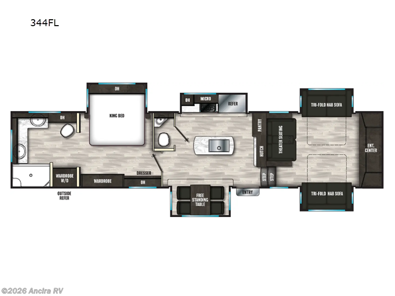 2025 Coachmen Brookstone 318RLL - New Fifth Wheel For Sale by Ancira RV in Boerne, Texas features Slideout